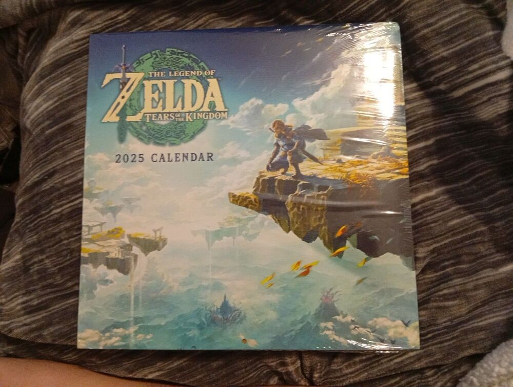 Legend of Zelda: Tears of the Kingdom 2025 Wall Calendar - New & Sealed